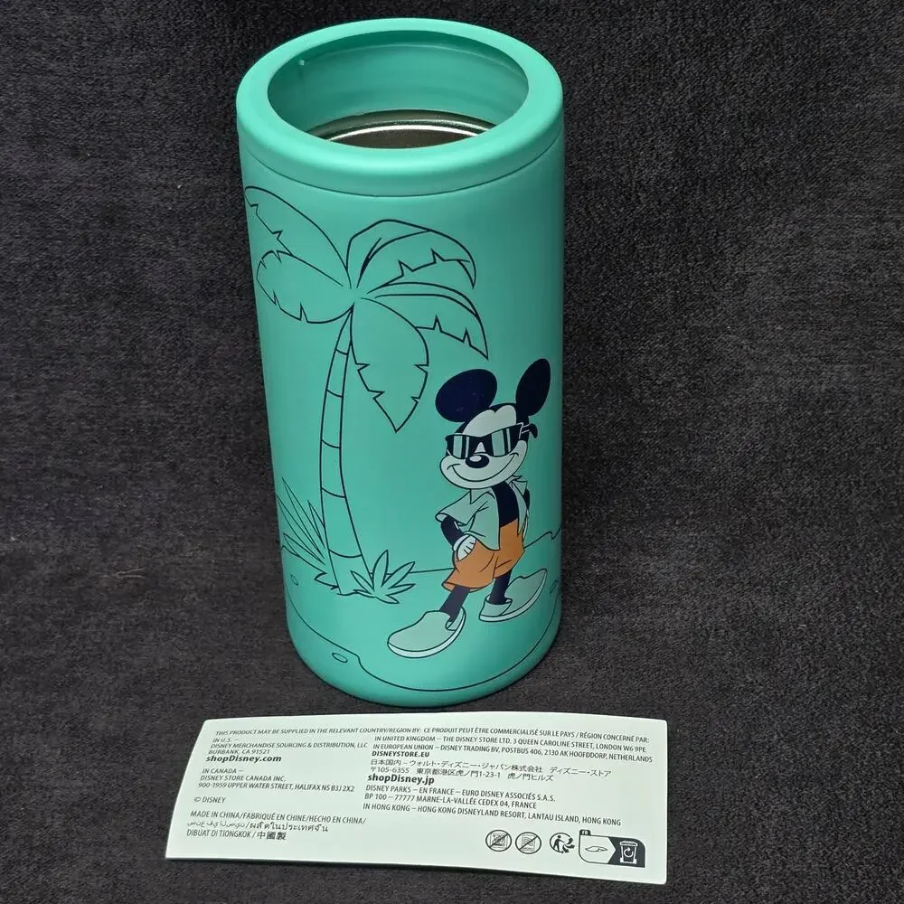 Disney Parks Shades and Sunny Days Mickey Mouse Slim Can Koozie Tumbler